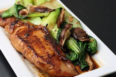 This simple and elegant sea bass. Asian Sea Bass and Bok Choy with Shitakes - Florida ...
