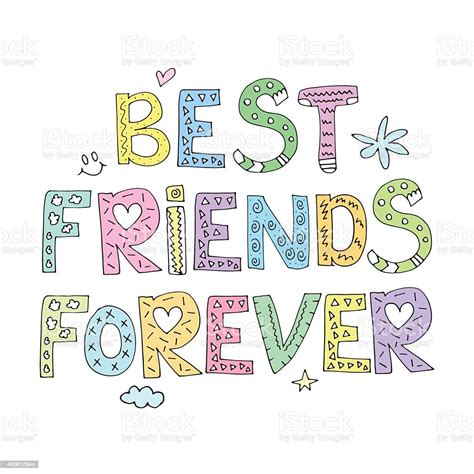 Best Friends Forever Stock Illustration Download Image Now Istock