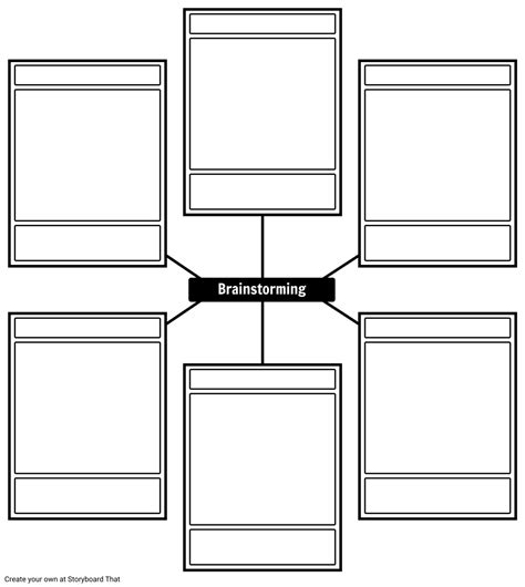 Brainstorming Template Storyboard Przez Business Template Maker