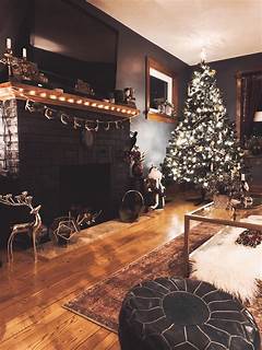 Home For The Holidays Cozy Apartment With A Fireplace And Festive Decor