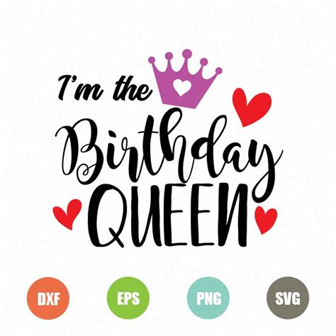 free birthday queen svg file – TopFreeDesigns