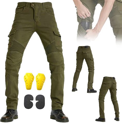 Summer Men Motorcycle Riding Jeans Motocross Denim Pants With