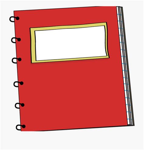 Notebook Clipart Red Spiral Notebook Clip Art Clipart - Notebook Pictures Clip Art , Transparent ...
