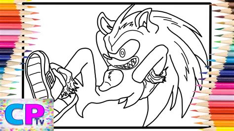 Sonic Exe Coloring Pages Sonic Coloring Cartoon On On Feat Daniel