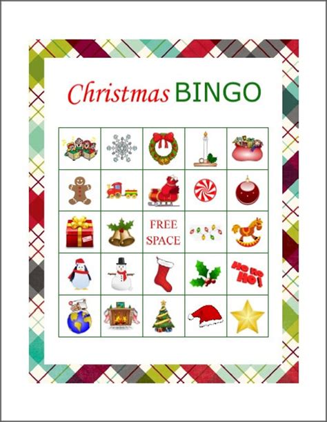 50 Printable Christmas Bingo Cards 1 Per Page Fun Christmas Etsy