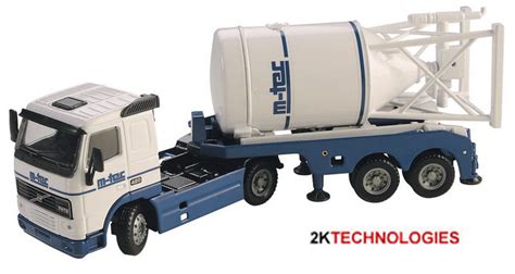 Joal 350 Volvo Fh 16 Artic With Silo Placing Unit Trailer 150th Scale