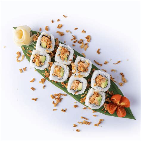 Spicy Salmon Crunch Roll Thesushico