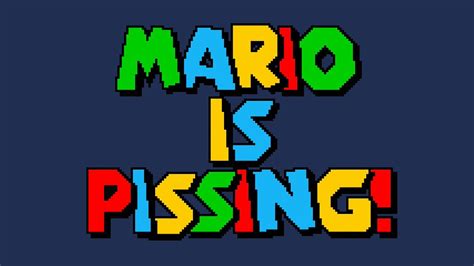 ︎ On Twitter Rt Vglogoarchive Mario Is Pissing Mario Is Missing