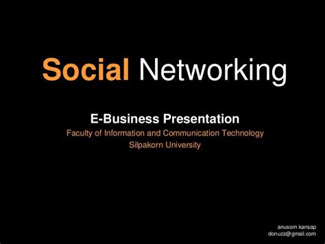 Social Networking Presentation
