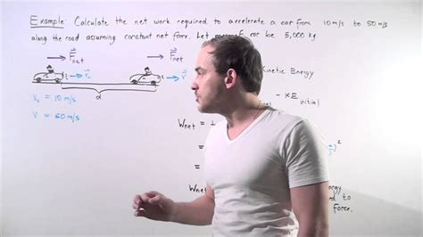 Kinetic energy is a property of a moving object or particle and depends not only on its motion but also on its mass. Kinetic Energy Example - YouTube
