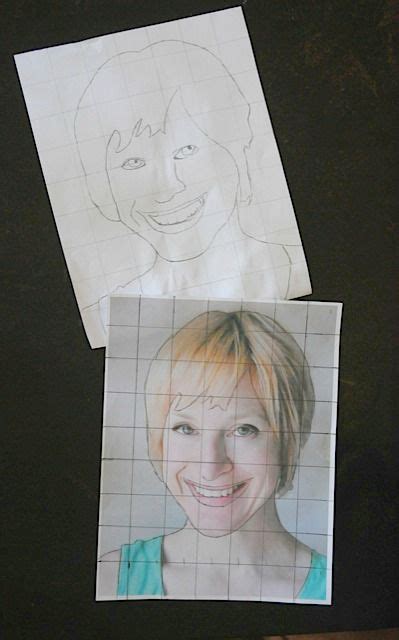 Grid Drawing With Kids Portraits • Craftwhack School Art Projects