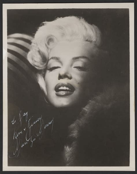 Lot Detail Marilyn Monroe Secretarial Signed And Inscribed Original