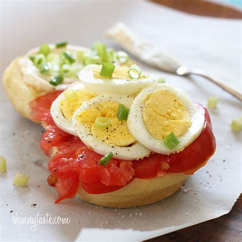 Egg Tomato And Scallion Sandwich Skinnytaste