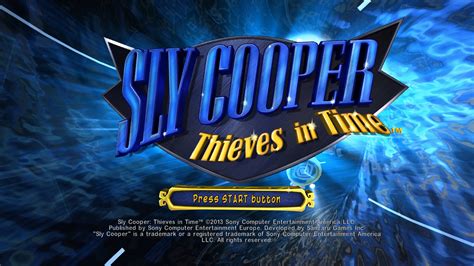 Sly Cooper Thieves In Time Game Ui Database