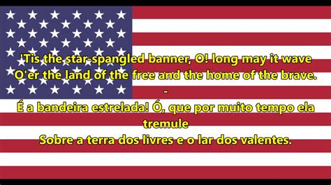 Hino Nacional Dos Estados Unidos Anthem Usa Enpt Letra Youtube