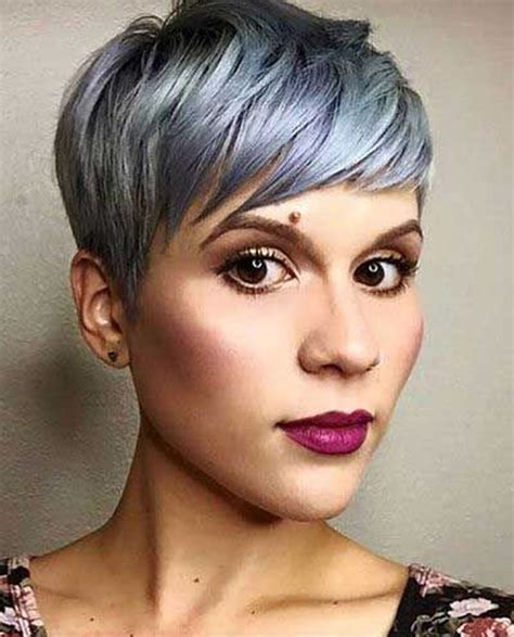 21 Grey Pixie Cut Png Galhairs
