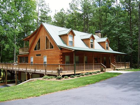 Modular Cabin With Split Log Siding By Nationwide Homes Modular Cabins
