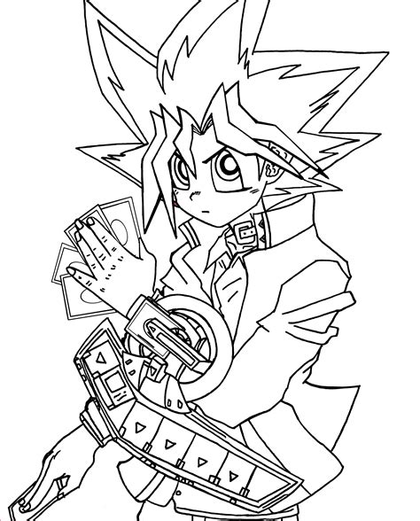 Yu Gi Oh Coloring Pictures Unleash Your Creativity With Exciting Yu Gi Oh Characters