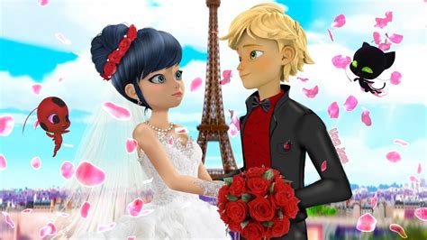 Ladybug Speededit Miraculous Wedding Adrien And Marinette Marry