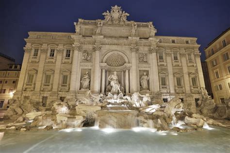 The Trevi Fountain In Rome Trevi Fountain Bernini Sculpture Rome