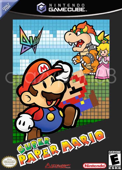 Super Paper Mario Gamecube Box Art Cover By Crazypun88