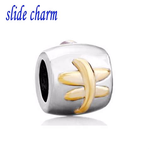 Slide Charm Free Shipping Superficial Charm Beads Fit Pandora Charm