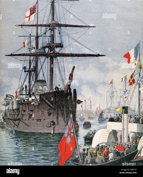 The French Fleet Visiting Portsmouth England The Ironclad Marengo