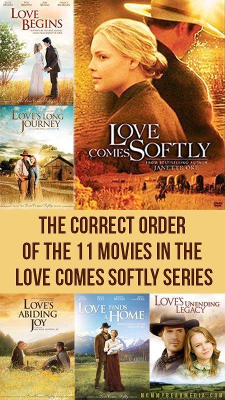A List Of The Correct Order Of The 11 Movies In The Love Comes Softly