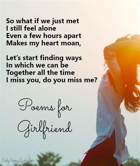 42 Heart Touching I Miss You Poems For Girlfriend Dailyfunnyquote