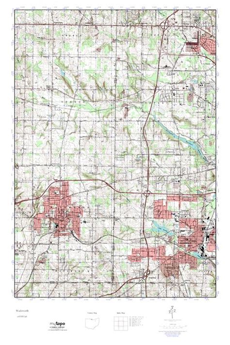 Mytopo Wadsworth Ohio Usgs Quad Topo Map