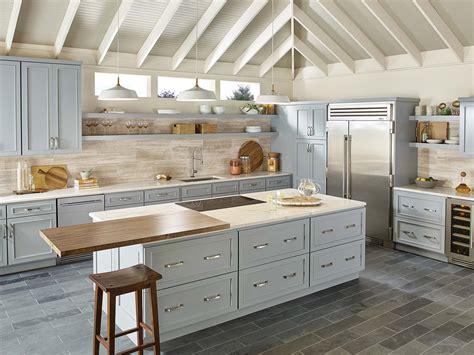 The other option for matching cabinets to a wall color is to go with a custom color on your cabinets. Kitchen Cabinet Colors - Bertch Cabinet Manufacturing