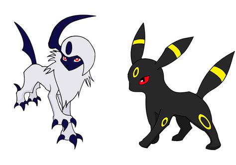 Absol And Umbreon By Merlinkpa On Deviantart