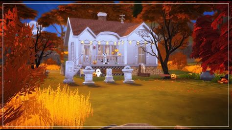Autumnal Halloween House The Sims 4 100 Day Speedbuild Challenge 29