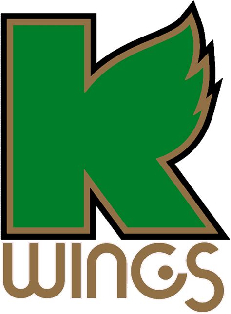 Kalamazoo Wings Logo Primary Logo International Hockey League Ihl