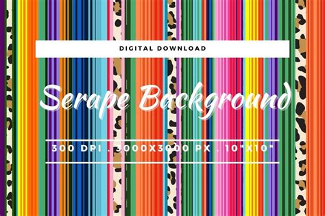 Serape Leopard Background Sublimation Graphic By Join29design