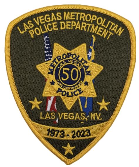 Las Vegas Metropolitan Police Department 50th Anniversary Patch Lvmpd For Sale