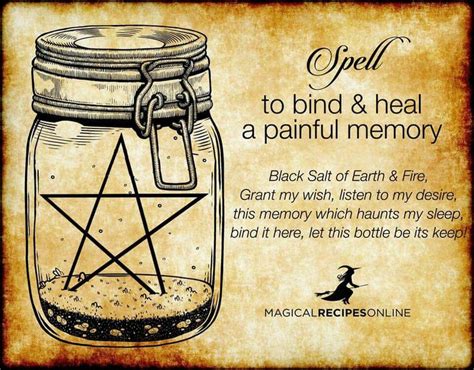 A binding spell is a negative use of energy and power by evil humans. Bind or heal a painful memory | Wiccan spell book, Witch ...