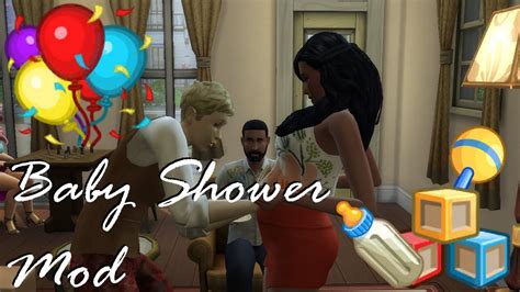 The Sims 4 Baby Shower Mod Overview Youtube