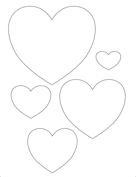 12 Free Printable Heart Template Cut Outs Laptrinhx News Heart