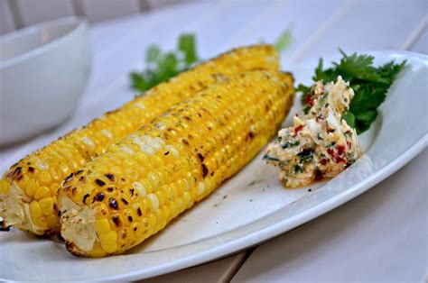 Carlyklock Grilled Corn With Chipotle Butter And Lime Salt