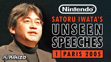 Nintendo President Satoru Iwatas Unseen Speeches 1 Paris Nintendo Ds Youtube