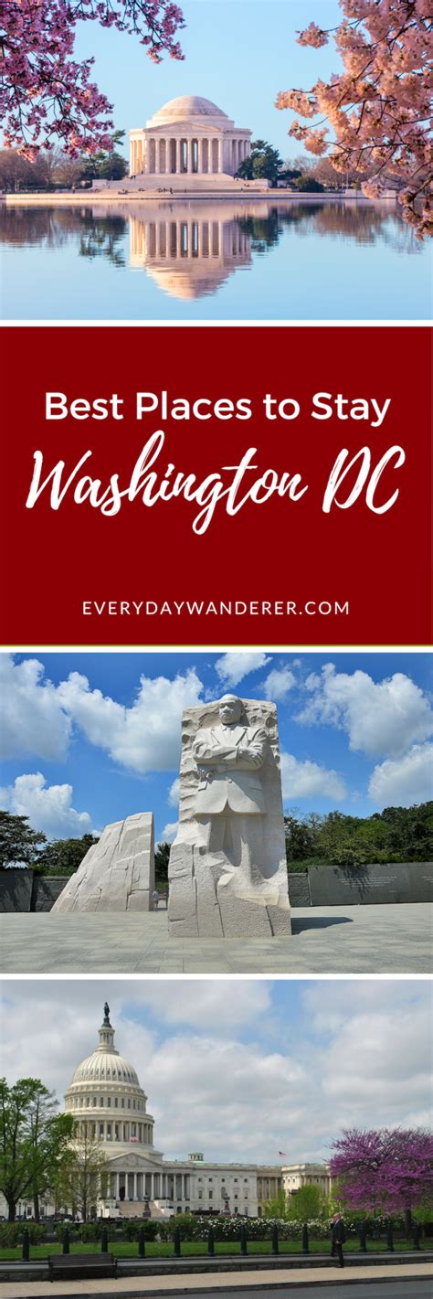 Best Places to Stay in Washington DC Based on Your Itinerary