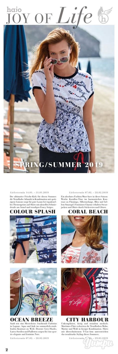 Apostolos tsalastras stellte zu beginn die vielfältige und. JOY OF Life - hajo Womenswear - Sommer 2019 - Magazine ...