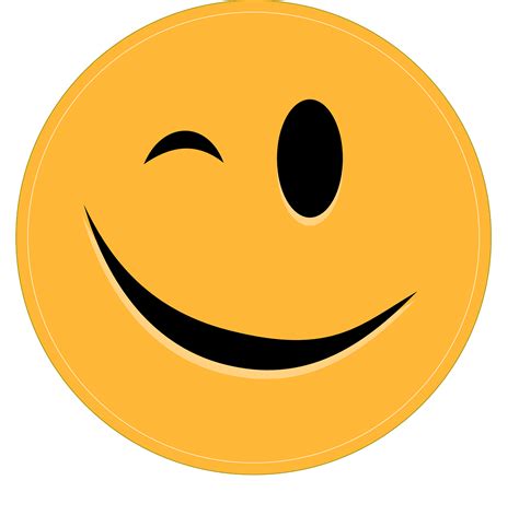 Smiley Knipoog Emoticon Gratis Vectorafbeelding Op Pixabay Pixabay