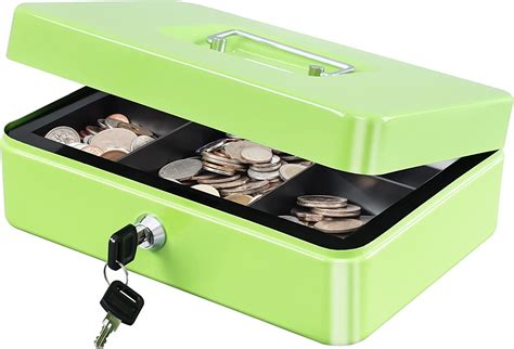 Kyodoled Large Lock Box With Money Traystorage Cash Box