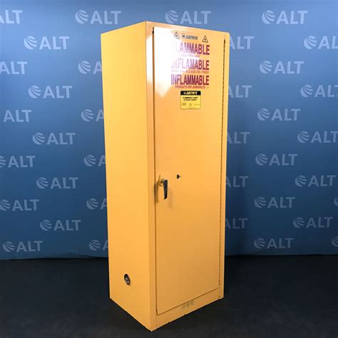 These cabinets have all the great features and benefits of our classic cabinets as outlined below. Justrite Model 25824 Flammable Liquid Storage Cabinet 22 Gal