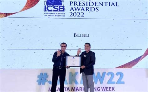 Mantap Blibli Raih Penghargaan Icsb Presidential Award Untuk Ketigakalinya