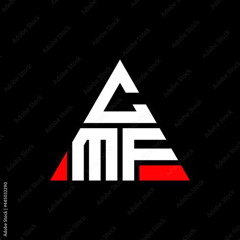 Cmf Triangle Letter Logo Design With Triangle Shape Cmf Triangle Logo