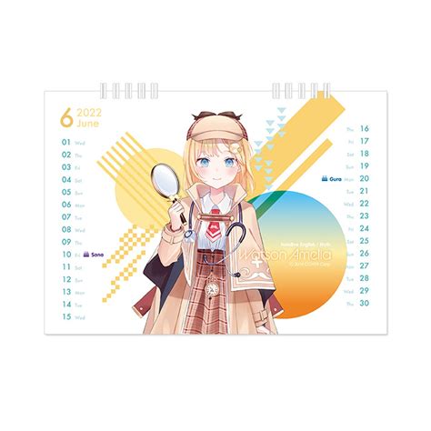 Hololive English 2022 Desktop Calendar Tokyo Otaku Mode Tom