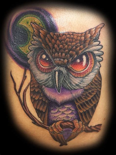 12 Best New School Owl Tattoo Designs Owl Tattoo Design Owl Tattoo